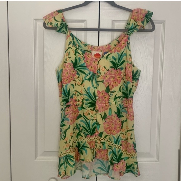 🌺Farm Rio Ruffled Floral Tank - Picture 7 of 14